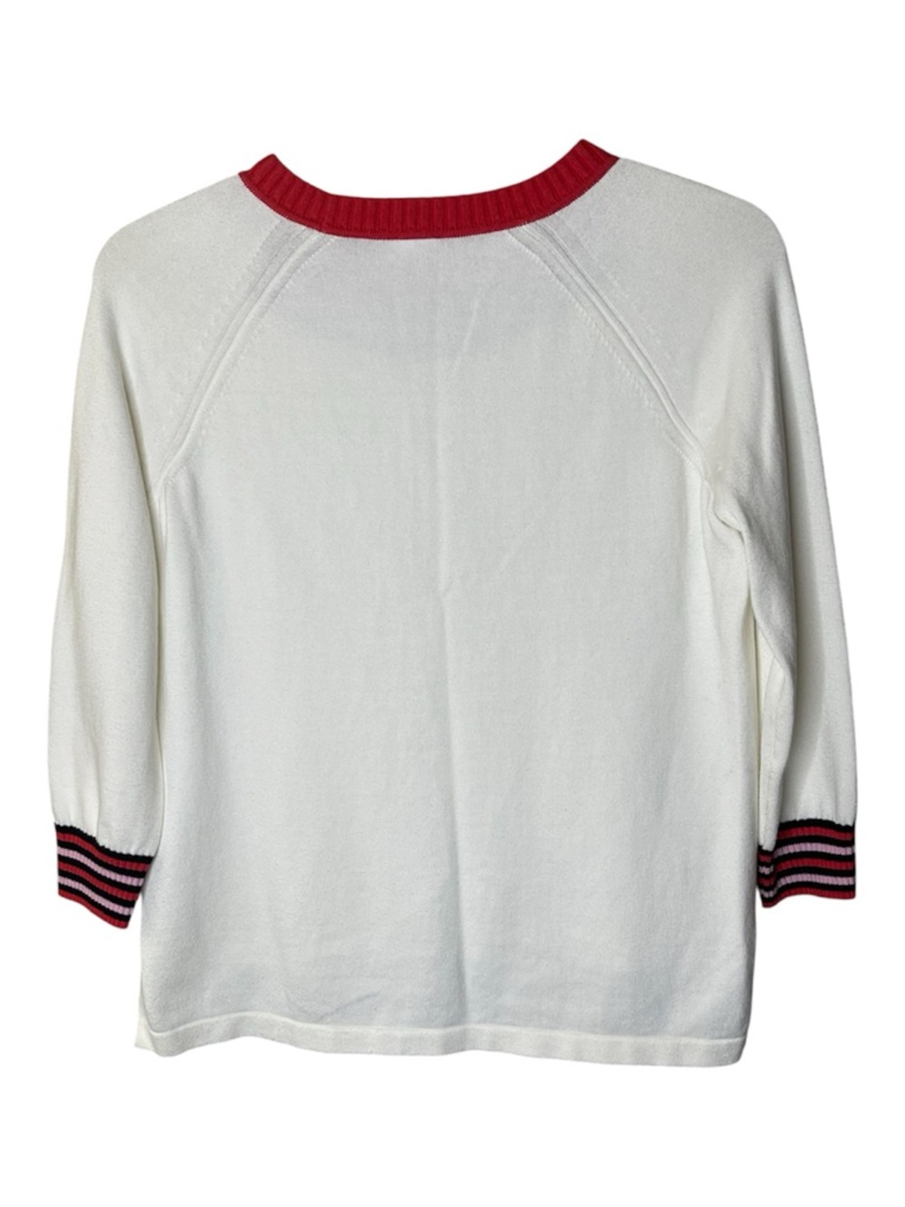 Cabi Women's Pickleball Pullover Sweater with Pink & Red Trim Sz S - Picture 3 of 6